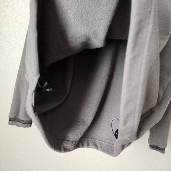 NIKE x VINTAGE y2k golf fleece shirt long sleeve fleece top in grey size M - Picture 4 of 7